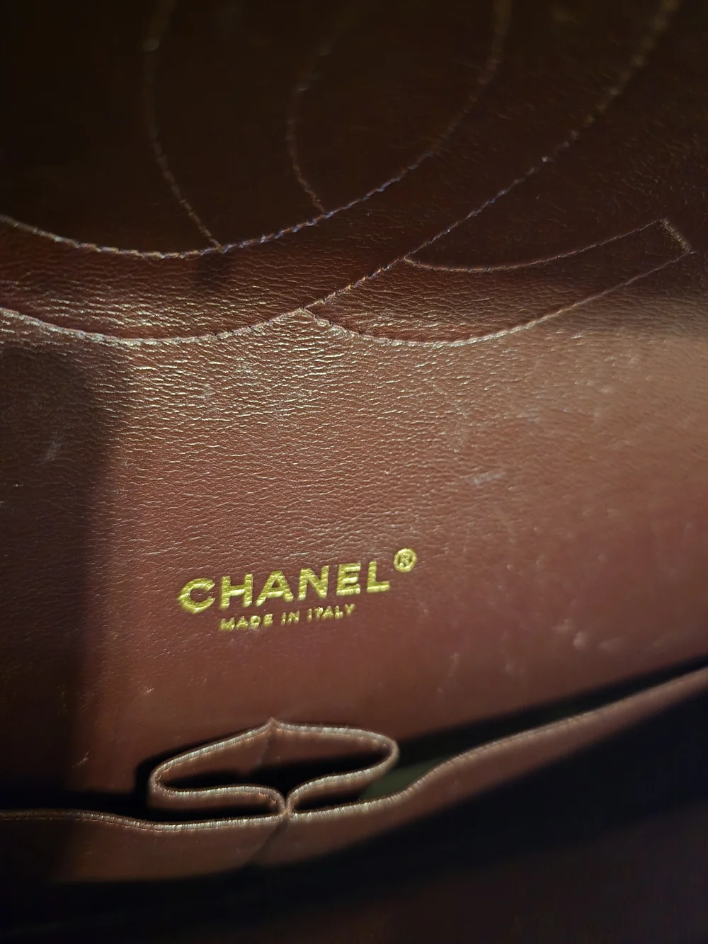 CHANEL Classic Quilted Black Lambskin Shoulder Bag with Gold CC